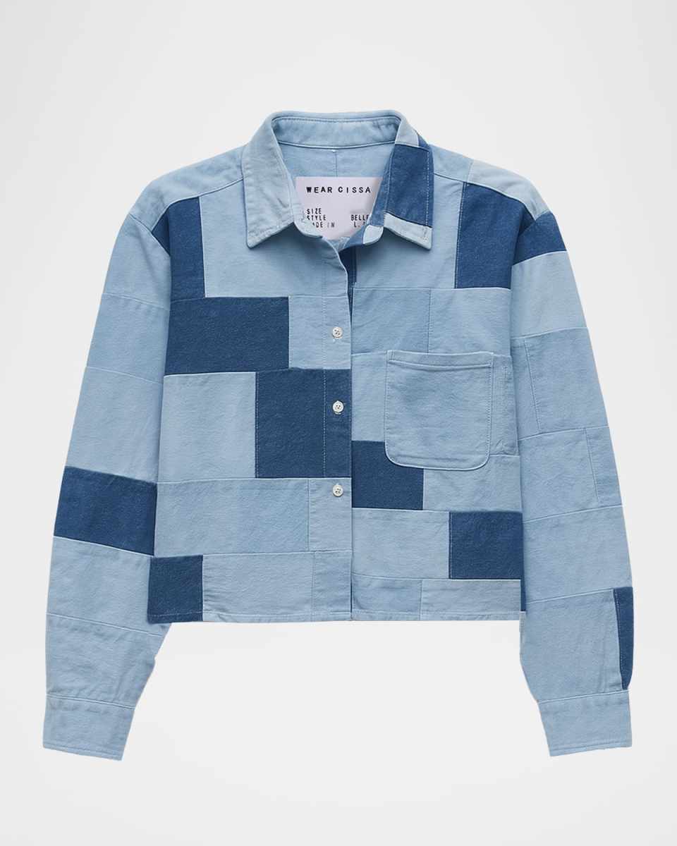 The Belle Patchwork Button-Front Shirt